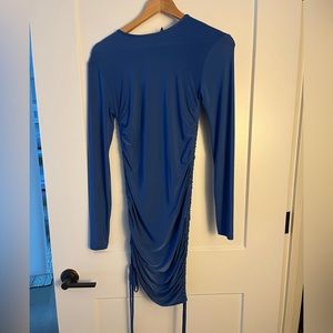 Blue bodycon dress